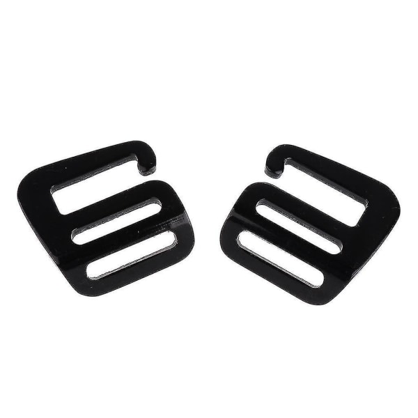 3 Pairs 1'/25mm G Hook Tactical Webbing Buckle For Backpack Strap Black A-yuhao