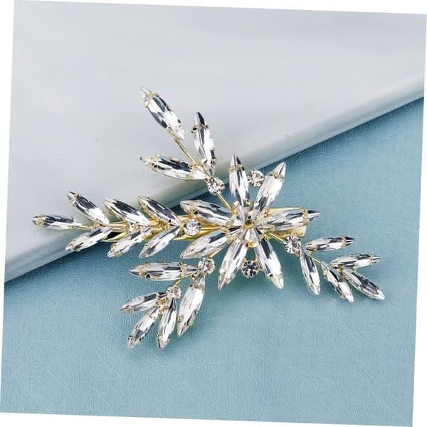 Rhinestone bryllupshårspenne for kvinner Elegant hårspenne tilbehør Lett design