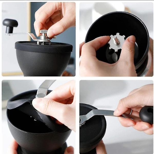 Bärbar Kaffekanna Kaffemaskin Handvevad Hemkaffekvarn