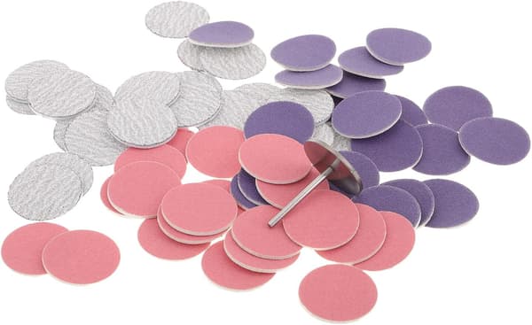 60 stk. neglebor slipeskiver med metallbit utskiftbare fotslipeputer