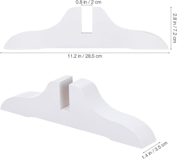 2 stk. foldbare rumdelerfødder, foldeskærmpanelbase, massivt træ, stabil støtte, glat overflade
