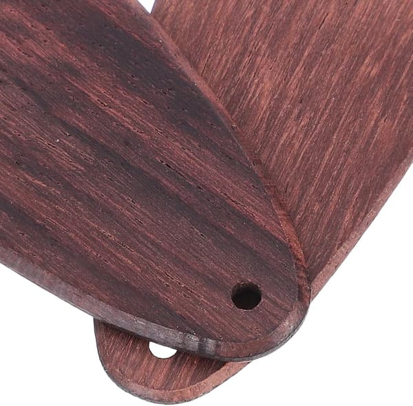 2 st trä elektrisk gitarr dragstångsskydd halvoval form för ukulele och elgitarr