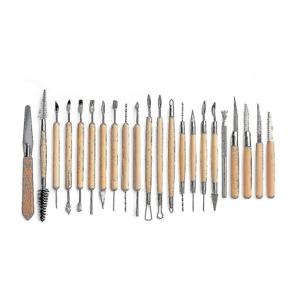 37 stk. Polymer Clay Tools Sculpting Kits Keramik Træ