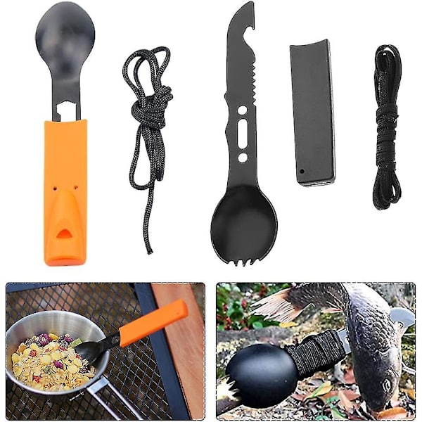 Overlevelses Multifunktionelt Køkkenredskab Utility Vandreture Spisegrej Udforsk Camping