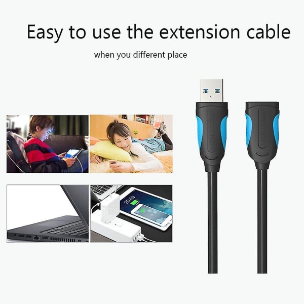 Vention A52 USB 3.0 Hane/Hona Förlängningskabel Data Synk Adapter