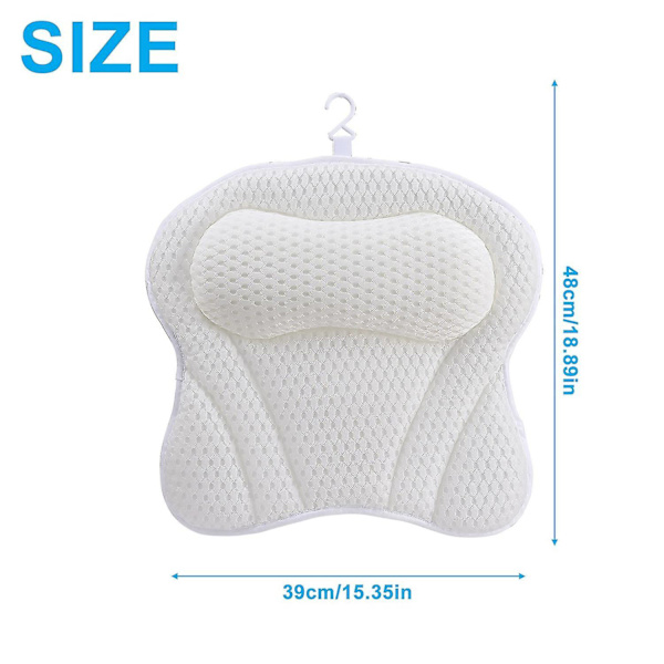 Badeputer Anti-Skli Sugekopper 4D Mesh Myk Spa Badekar Valentinsdag