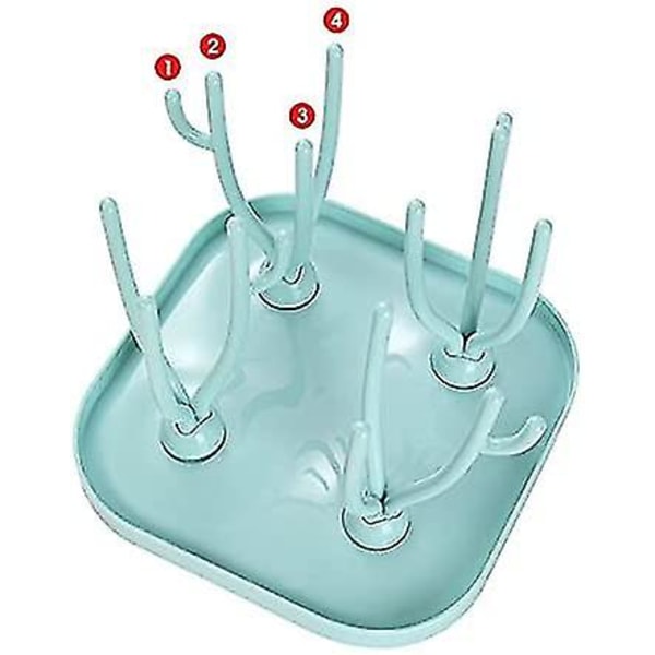 1 st Flaska Droppträd, Vikbar Babyflasktork, Flasktork, Vikbar Flaskhållare