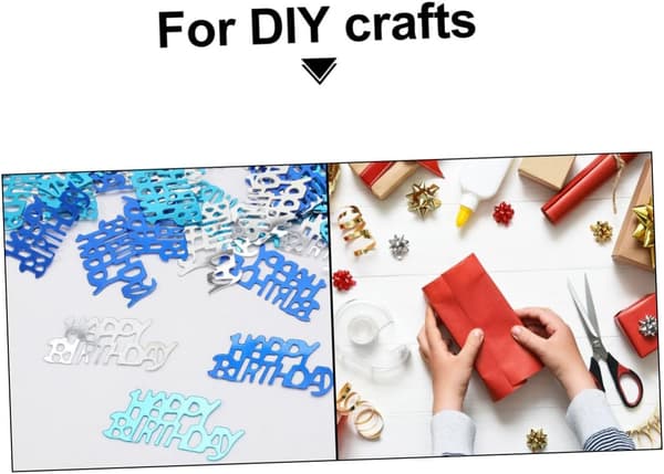 2 pakker samle kaste konfetti DIY konfetti plast borddekorasjon