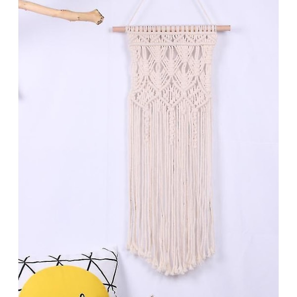24x70cm Käsintehty Makramee-seinävaate Tapetti Boho Sisustus