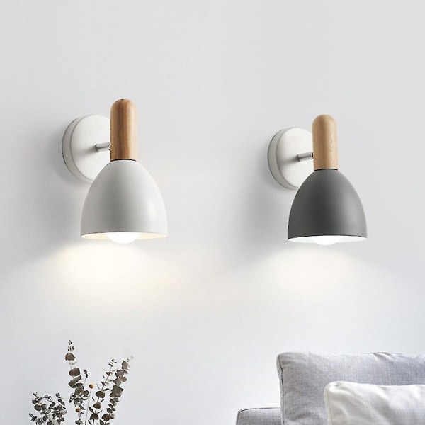 Trevegglampe med LED-lys, moderne design