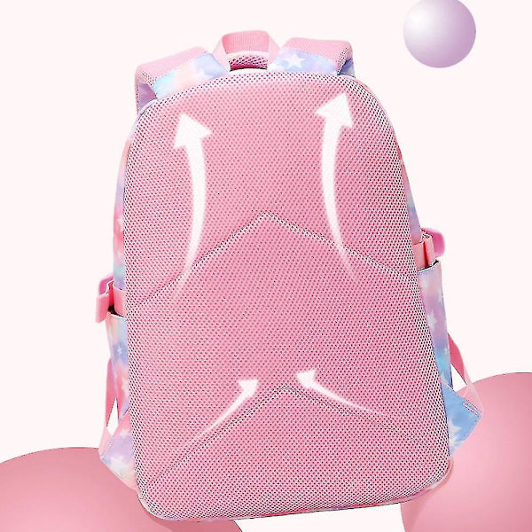 Vattentät Skolryggsäck Set Pink