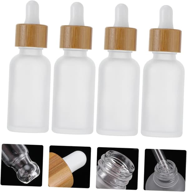 Eterisk olje dråpeflasker med syntetisk materiale 12 stk 10 ml påfyllbare dispenserflasker