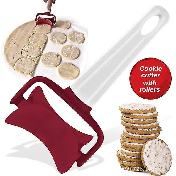 Bærbar Håndholdt Rullende Dej Cutter Cookie Biscuit Dumpling Wraps Maker (1 stk)