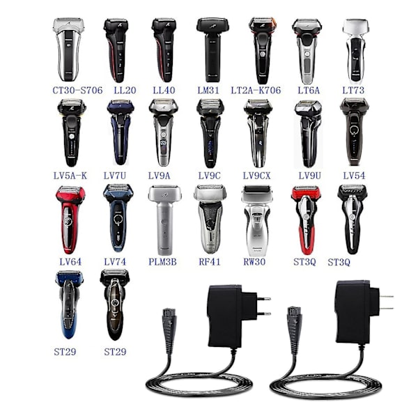 4,8V 1,25A Vægstik AC Strømadapter Til Panasonic Ees-rf31 Es-rf41 Es-sf21 Es-lt2a Re7-27 72 Skraber Til Razor Oplader Re7-87