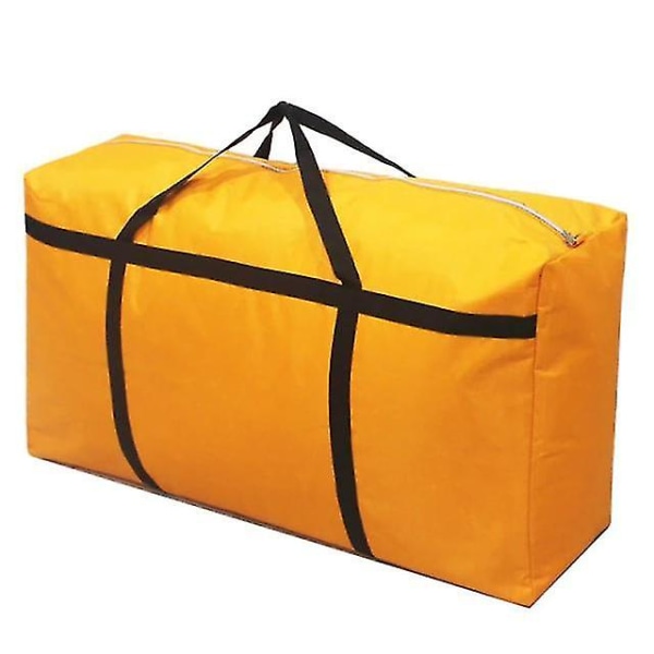 Ekstra stor rejsetaske Bagage Stor kapacitet flyttehusbagage|foldelige opbevaringstasker (orange)