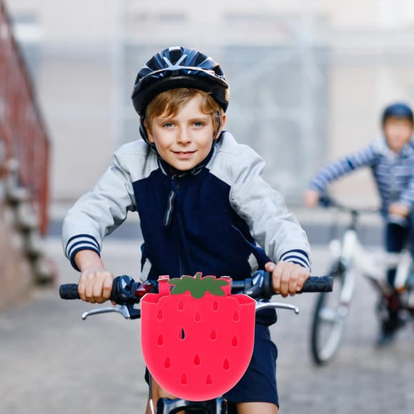 2 stk. cykelkurv til frontstyr i plast med hult bælte
