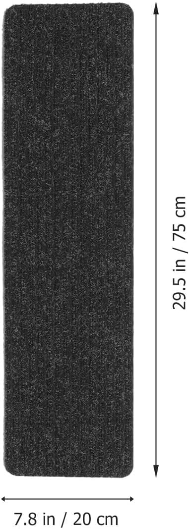 2 stk sklisikre trappetrinn selvklebende polyester TPR trinnputer komfortable