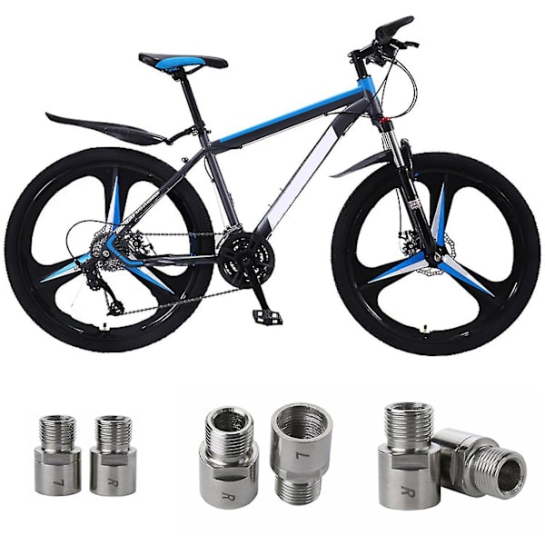 Cykelpedaladapter Vänster Höger Anti-korrosion Cykelpedalförlängare Titanium