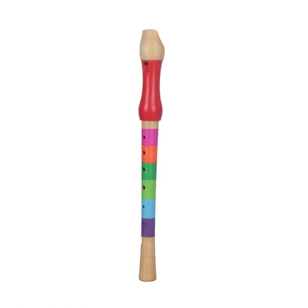 Träflöjt, Träflöjt Pedagogisk Träflöjtspelare leksak för barn nybörjare (flerfärgad)