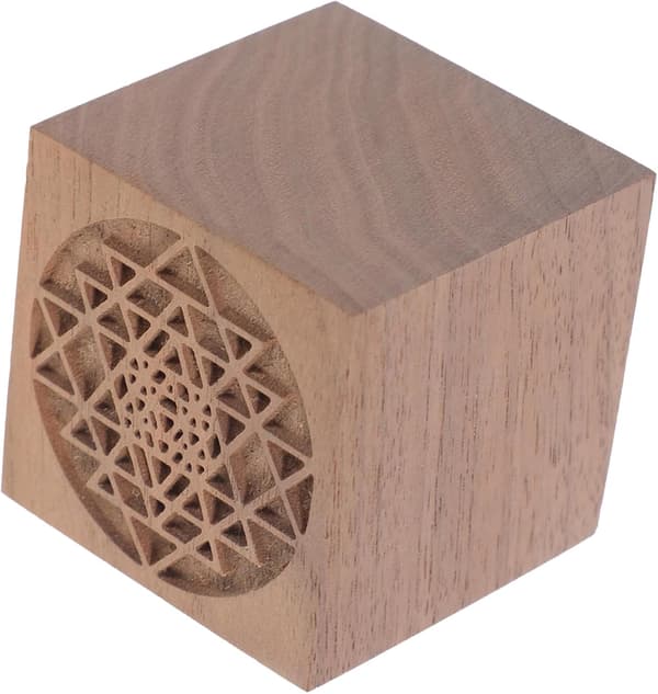 Diffuser i trä för eteriska oljor för bil, hem, aromaterapi, träblock, kubdoft