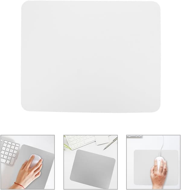 Musematte i skinn for bærbar PC-pult Pu-musematte Gaming Kontorbruk Én mattepute