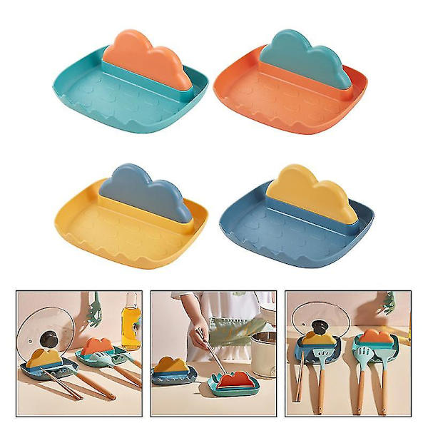 4 st Creative Potlock Racks Potlockhållare Skärbräda Hållare (blandade färger)