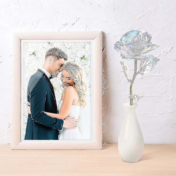 24k Gullrose, Bursdagsgaver Til Hennes Kvinne Mor Kjæreste Kone, Kunstig Galaxy Rose Gave Til Morsdag, Valentinsdag, Jul, Jubileum