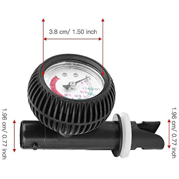 Luftpumpe Tryk Måler 0-5 Psi Lufttryk Måler