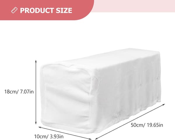 2 stk. sofaputeovertrekk 21,7 x 9,7 x 5,7 tommer, elastisk plysj fløyelsstoff, sofaputebeskyttere, sofaputeovertrekk