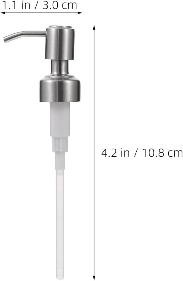 4 stk. trykkpumpe-erstatning for flytende dispenserflasker