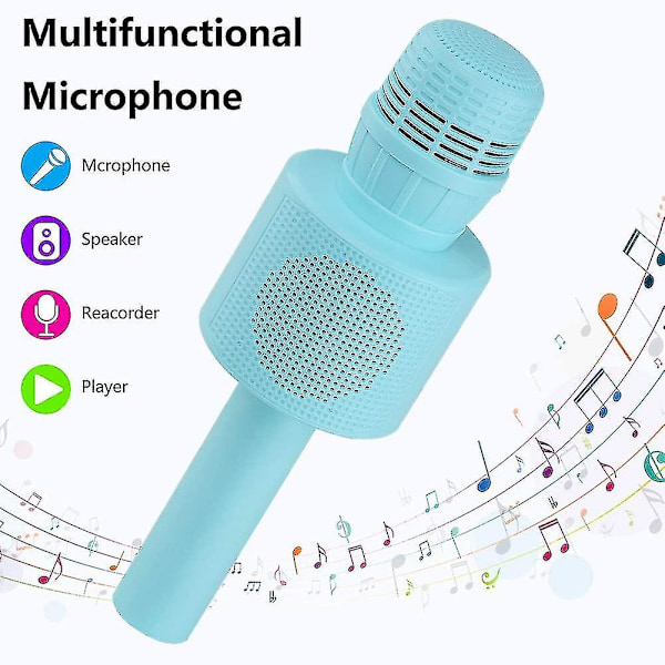Trådløs Bluetooth Karaoke Mikrofon, Bærbar Karaoke Afspiller til Børn