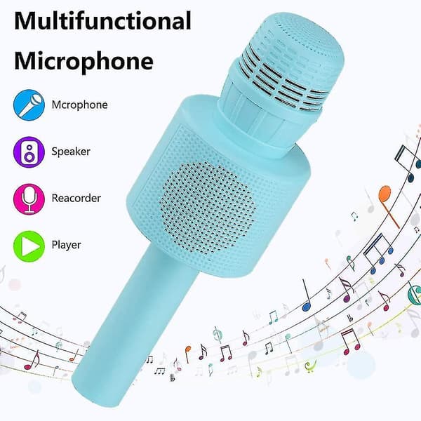 Trådløs Bluetooth Karaoke Mikrofon, Bærbar Karaoke-spiller for Barn