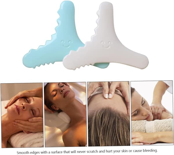 2 stk. Ansigtsmassagebræt Trekantede massageværktøjer til terapi Hudvenlige bærbare