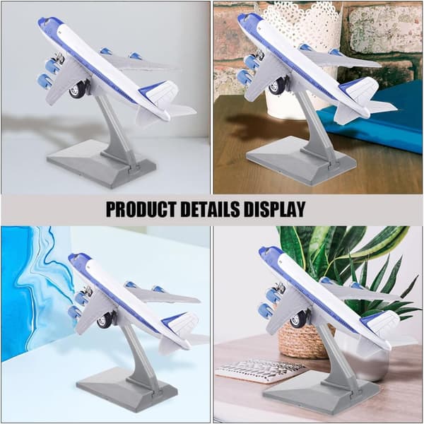 Model Fly Stand Skrivebordsmodel Stand Støtte Displayholder til Skrivebord til Hobbyister og Samlere