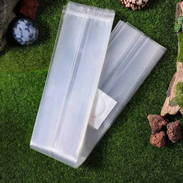 1 sett soppdyrkingsposer steriliserte dyrkingsposer for spiselige sopp PE-materiale