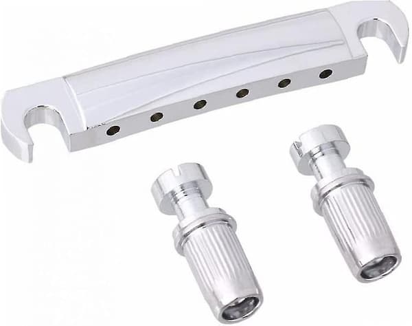 Gitarr Tail Stop Lever Växel Ersättning Silver Tail Med Stop Lever (silver) (1st)