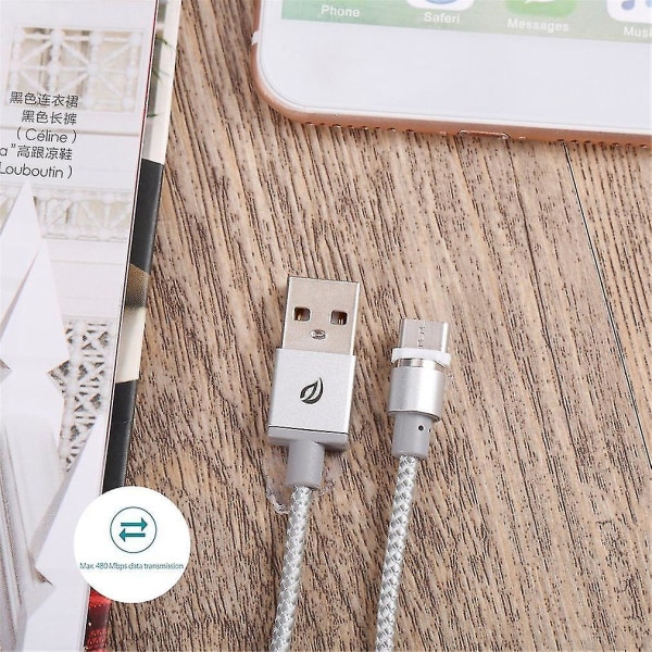 Wsken TypeC Magnetisk Anti-Snuing Kabel Android