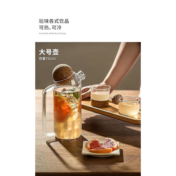450ml Varmebestandig Glas Tekande Japansk Sæt