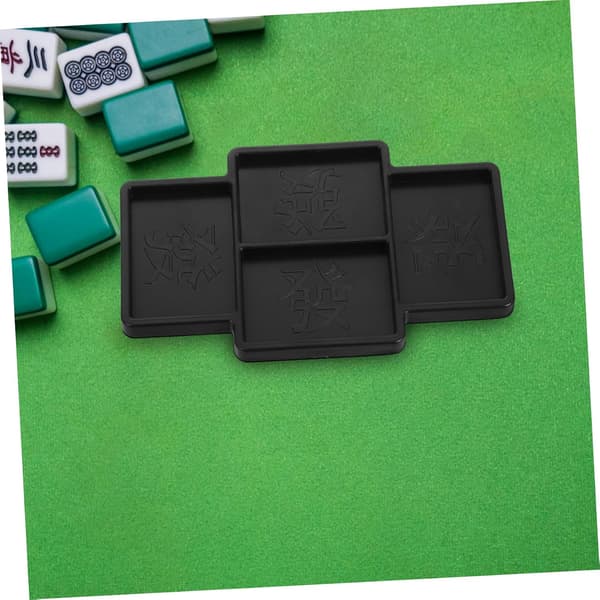 Bärbar Mahjong Dingque Gadget Utility Kit Bricka Elegant Korthållare för Hemresor Robust Material