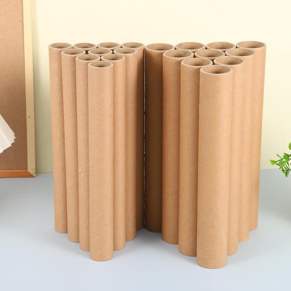 20 stk. cylindriske papirforsendelsesrør runde kraftkartonhåndværksrør 30X4Cm 30X3Cm
