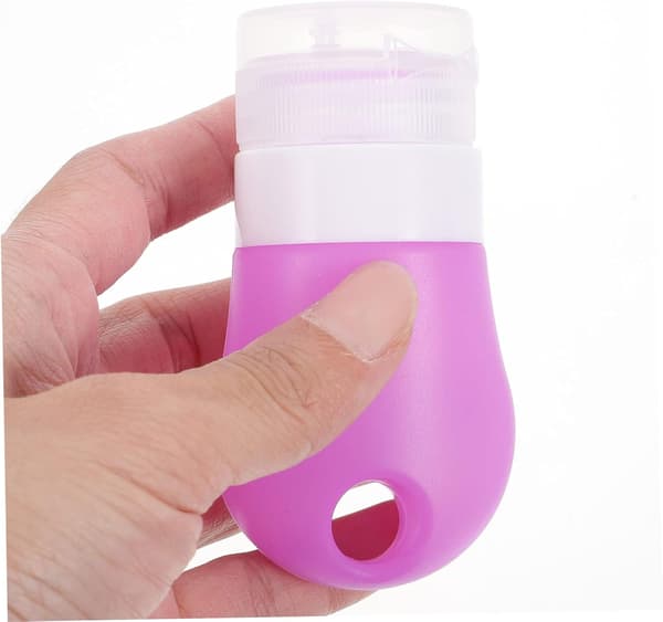 4 st reseflaskor i silikon PP-material för schampo, balsam, lotion