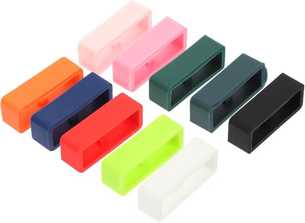 25 st silikonringrem för klockarmband, ögla, klockarmbandsfästögla, gliddesign