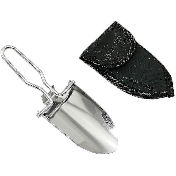 Mini Foldbar Havekniv i Rustfrit Stål Udendørs Overlevelses Spade Haveværktøjer Vandreturs Havekniv, Leveres i en Oxford Kludtaske Ssxjv