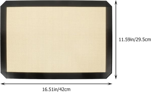 Varmebestandig silikone bageplade non-stick bageplade med glasfibernet ensartet overflade