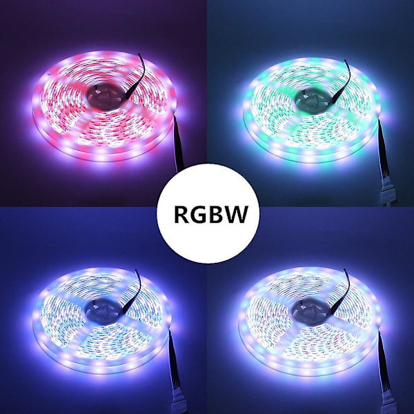 5M RGBW LED Strip Lys Vandtæt 300LEDs SMD 5050
