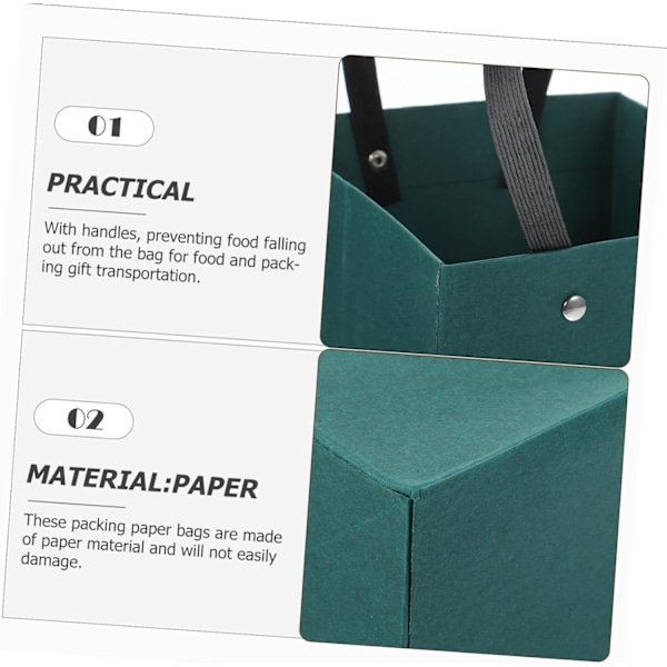 10 stk. Tote Bag med nitter, festgaveemballage med håndtag til fødselsdag, bryllup, polterabend