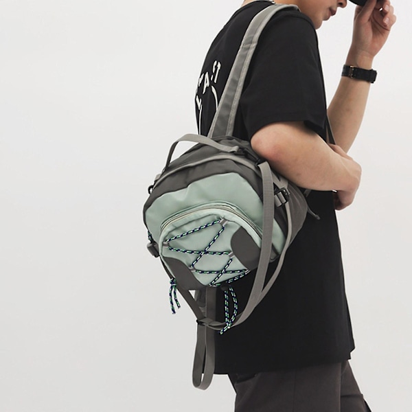 Unisex Nylon Ryggsäck Konvertibel Casual Dagryggsäck Axelväska Mode Ryggsäck
