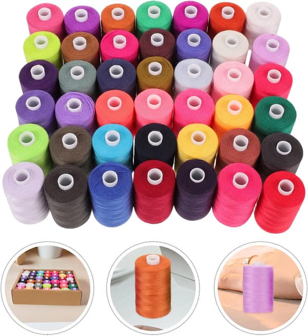 Polyester sytrådsspoler meter til håndmaskinsyning DIY-håndværk quiltning