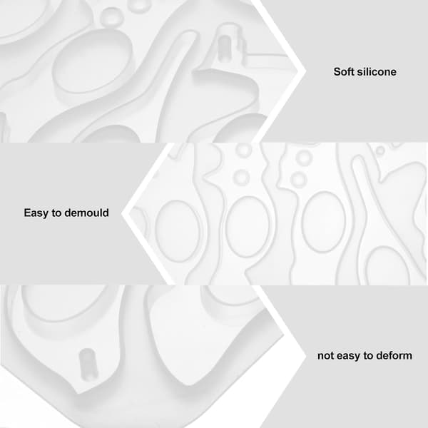 DIY silikonform for tommelbokmerke-ring, krystall epoxy sideutviderform