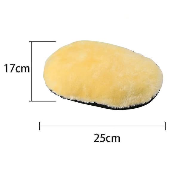 Naturlig Lammskinnsbiltvättvante Extra Stor Storlek Repfri Fårullstvättvante (2-pack)